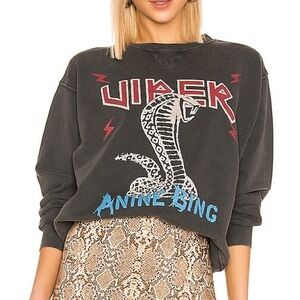 Anine Bing Black Viper Sweater